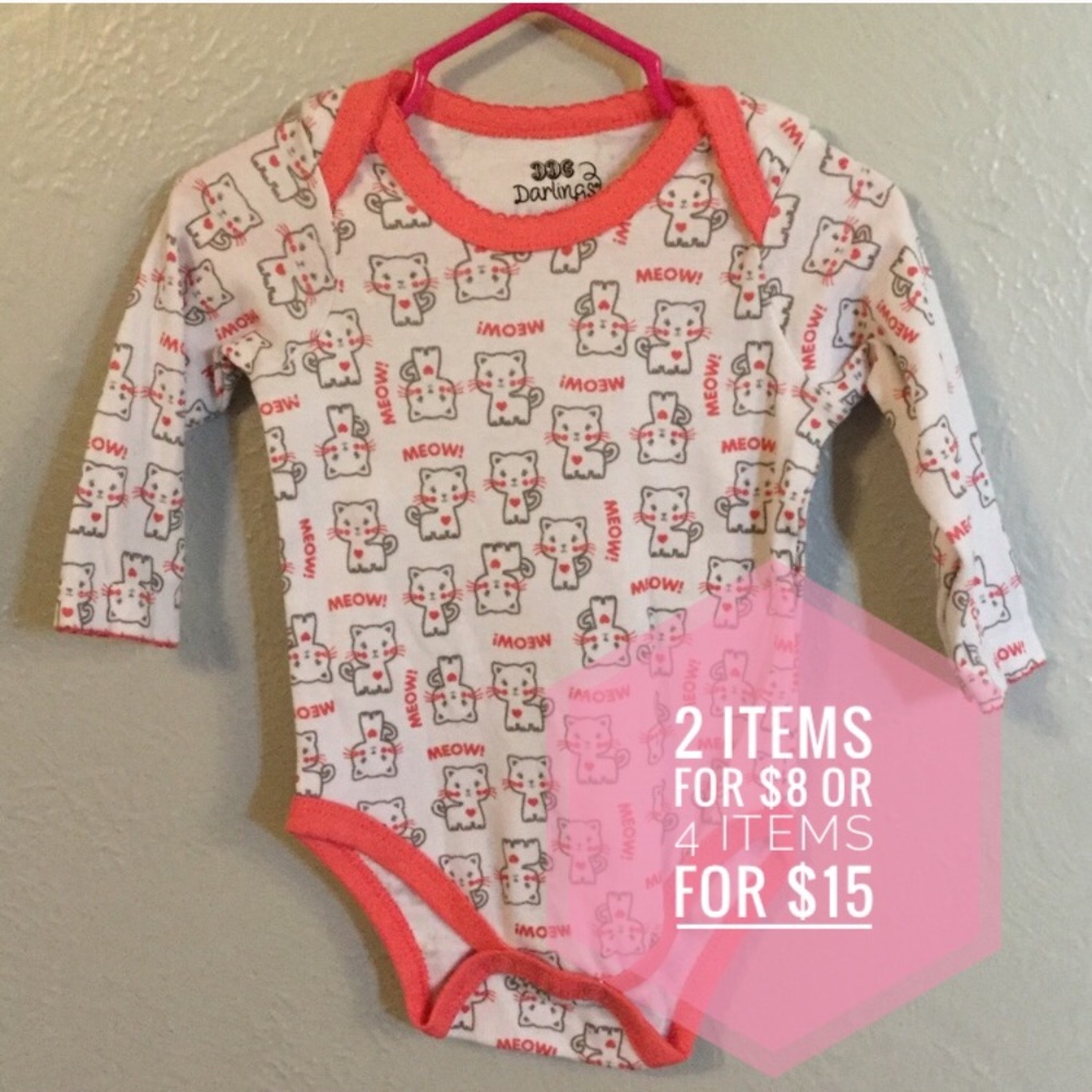 NWOT DDG Darlings Meow Onesie